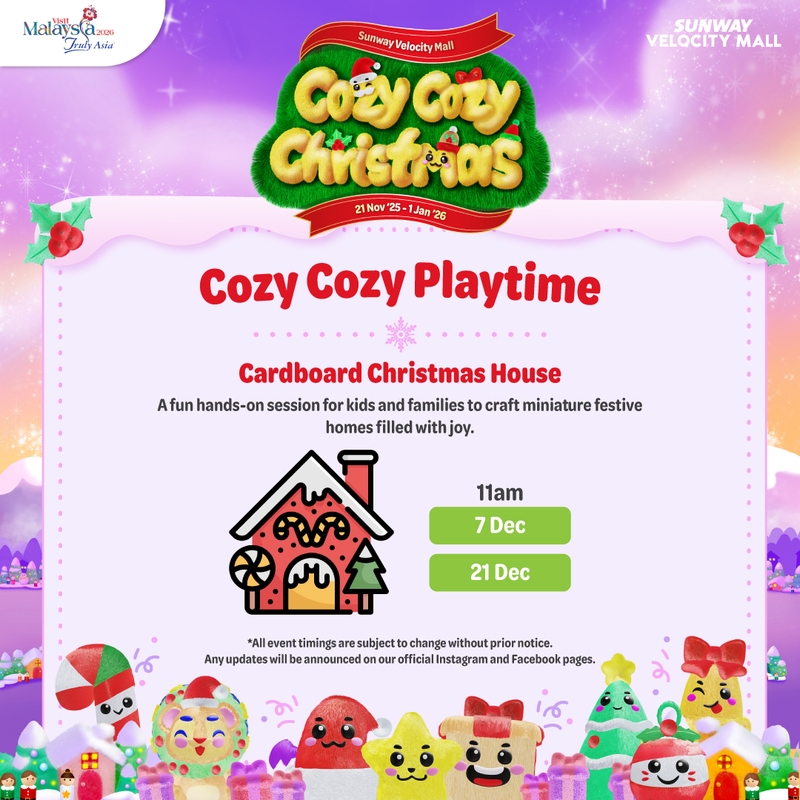 Cardboard Christmas House