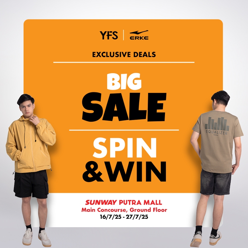 YFS x ERKE Big Sale & Spin & Win