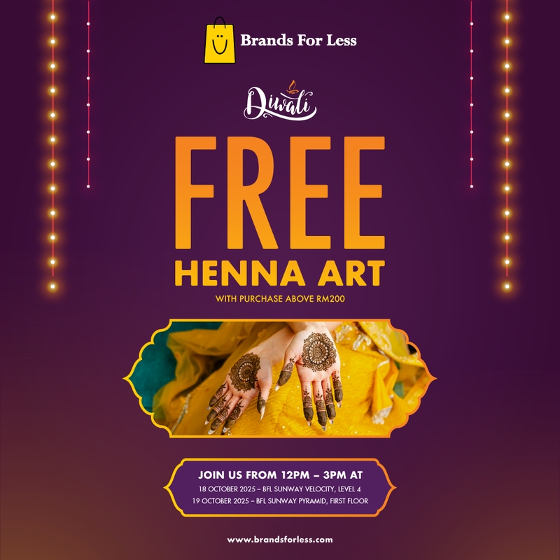 Celebrate the spirit of Deepavali at Brands For Less ✨