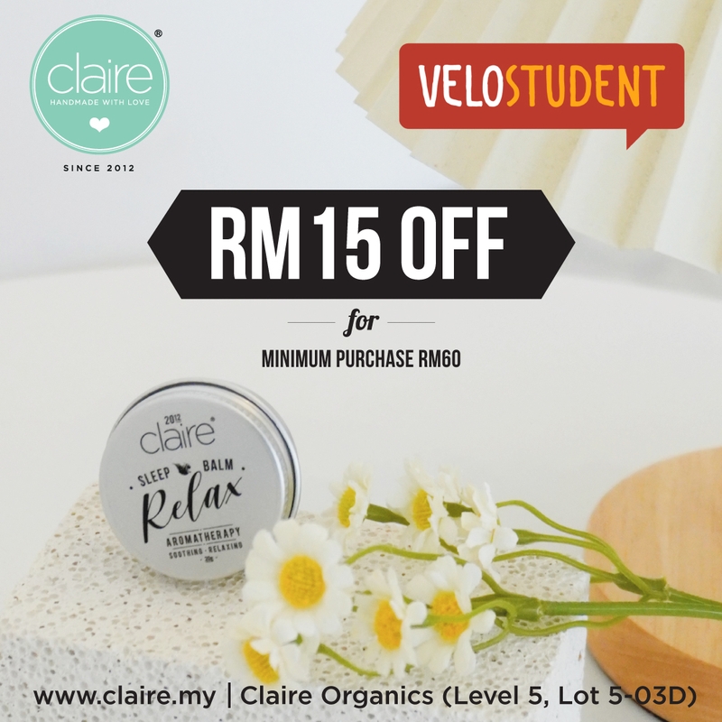 Claire Organics with VeloStudent