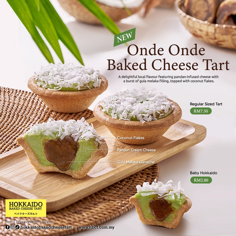 Introducing our new Onde Onde Baked Cheese Tart!