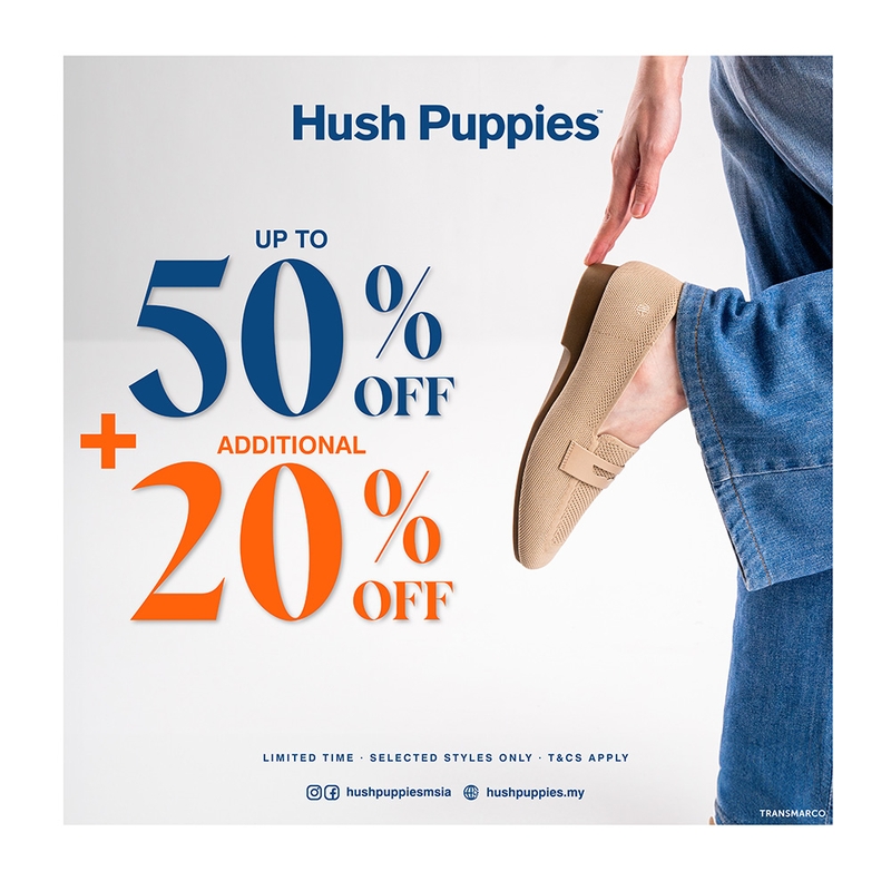 Hush Puppies - 50% OFF + Additional 20% OFF