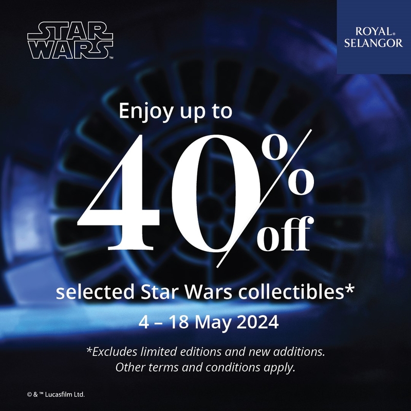 Enjoy Up to 40% Off on Limited Edition Star Wars Collectible