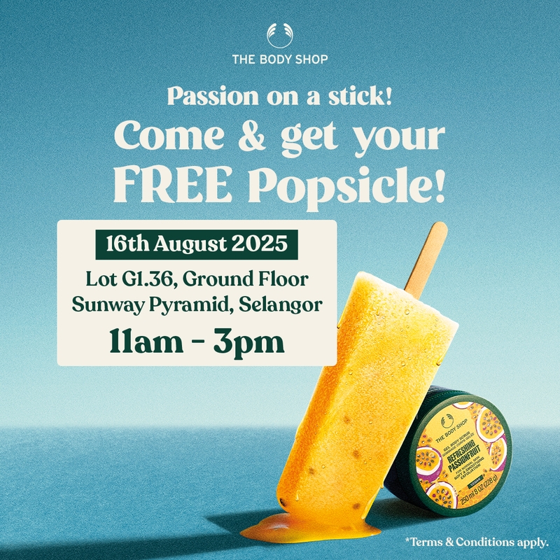 The Body shop serving up Passion on a stick!