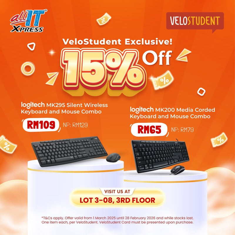 VeloStudent 15% Off at ALL IT
