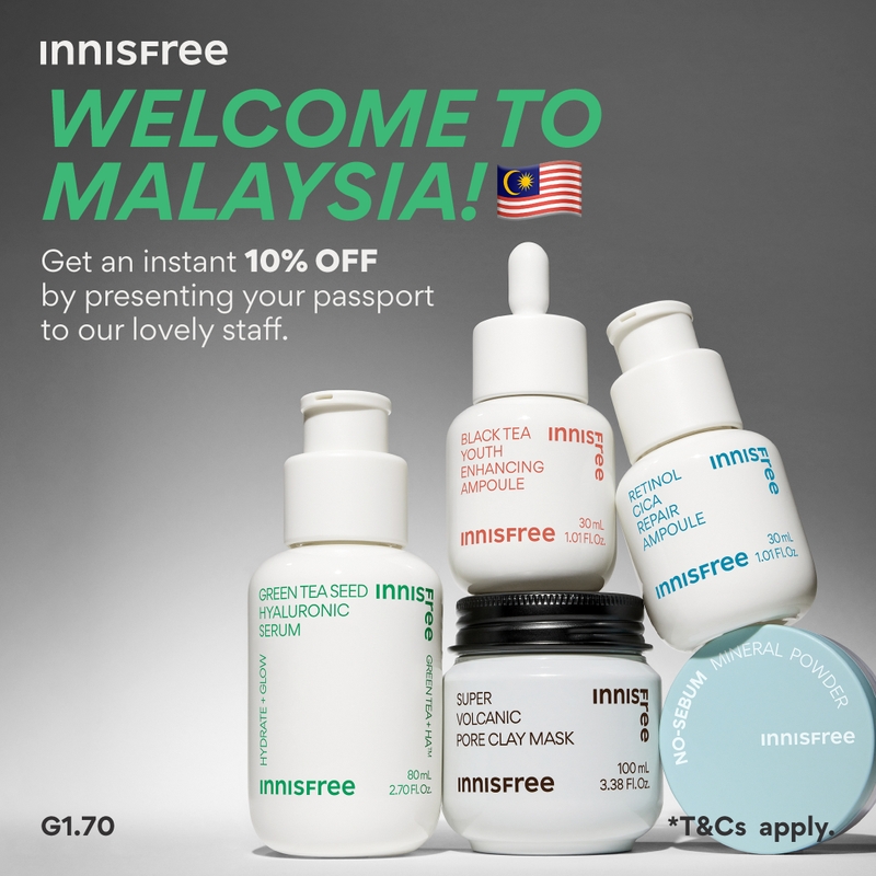 Enjoy 10% Off For Tourists At innisfree